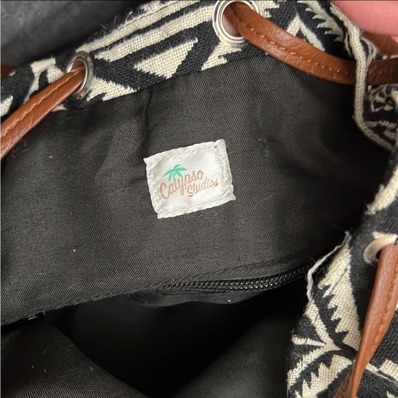 Calypso Studios Tribal Print Drawstring Backpack - Picture 10 of 10
